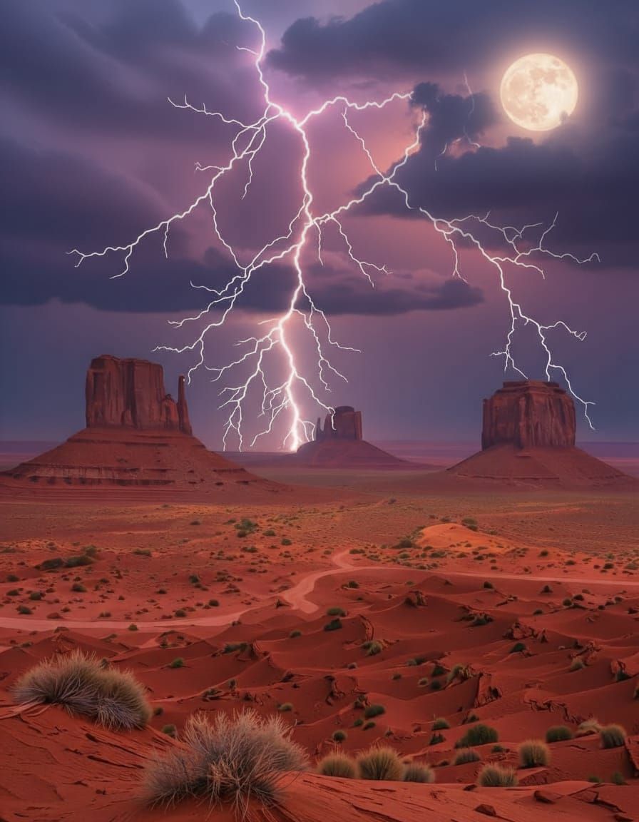 Monument Valley Arizona Thunderstorm HDR