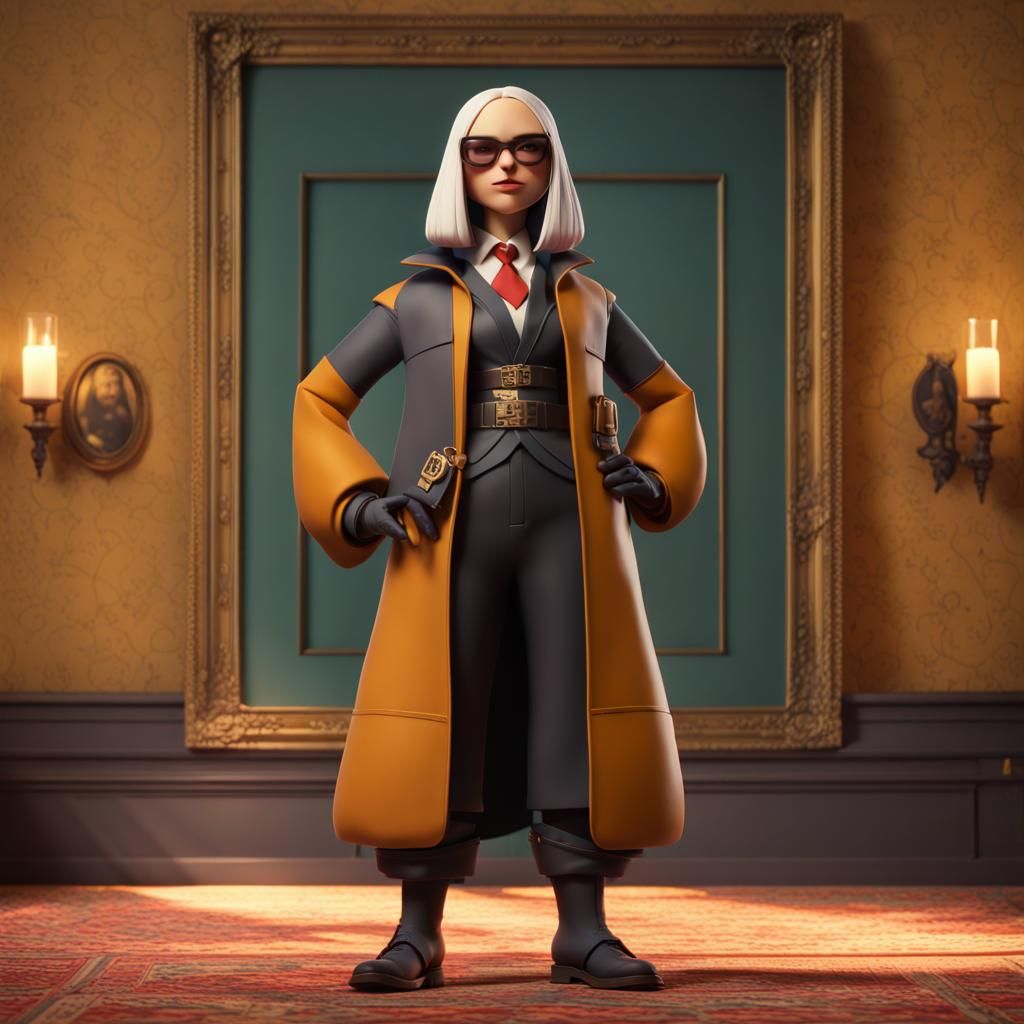 Yor Forger as Mona Lisa in 3D Style