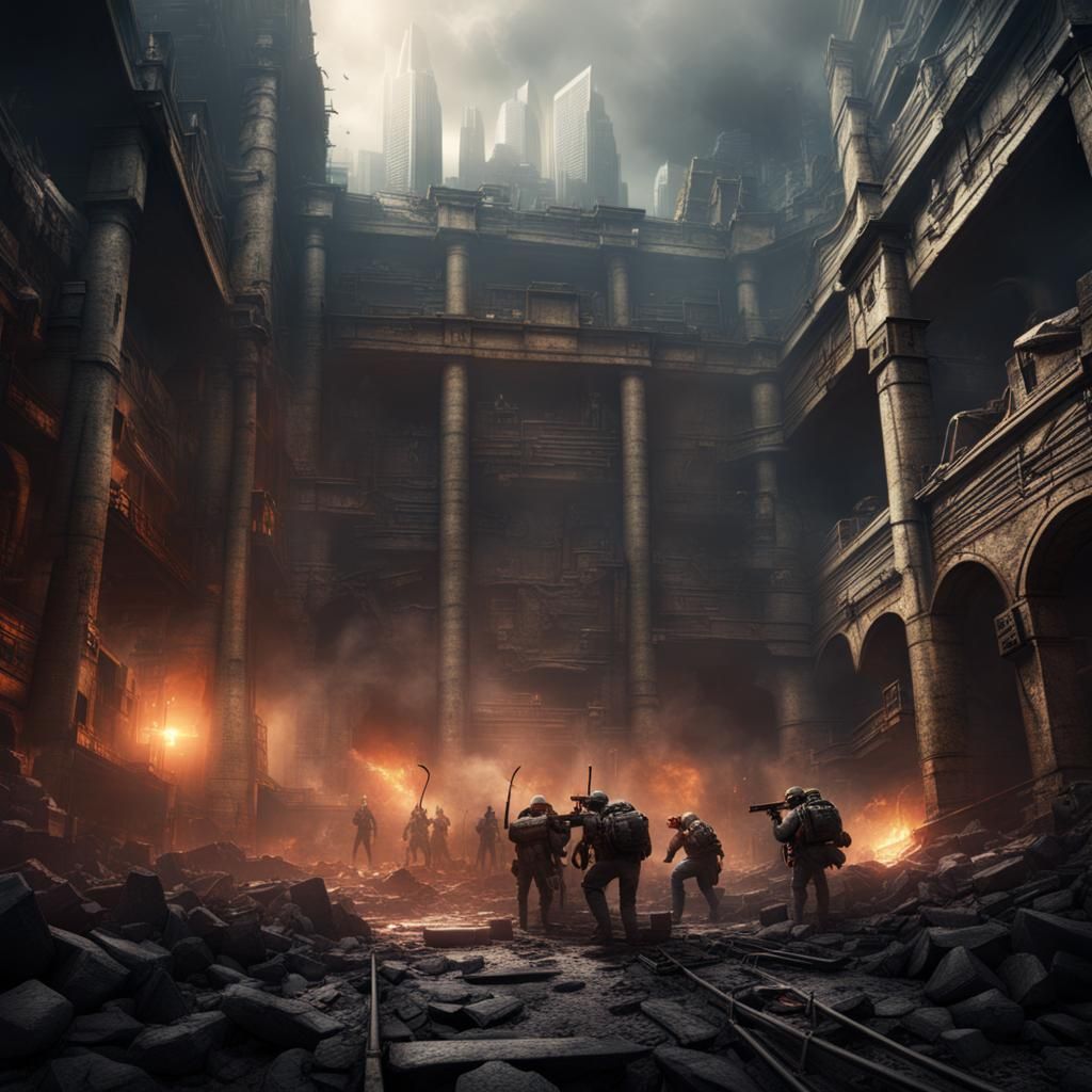 modern city underground fighting pit 2