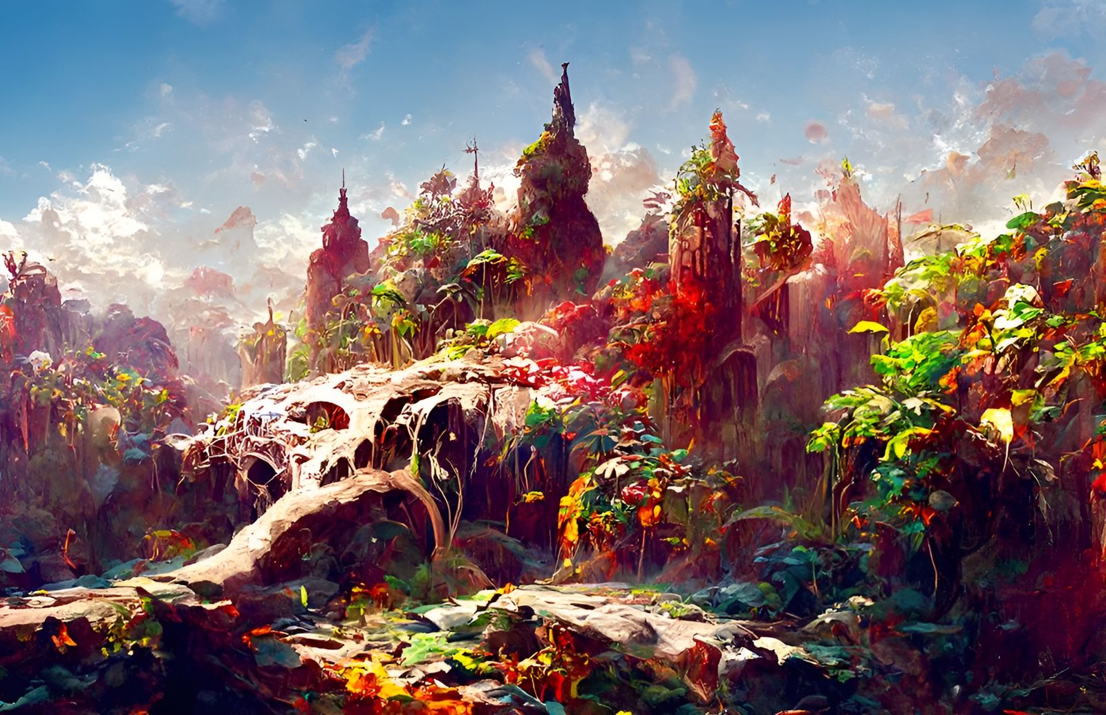 Menace of the Evil Jungle: Watercolour Illustration