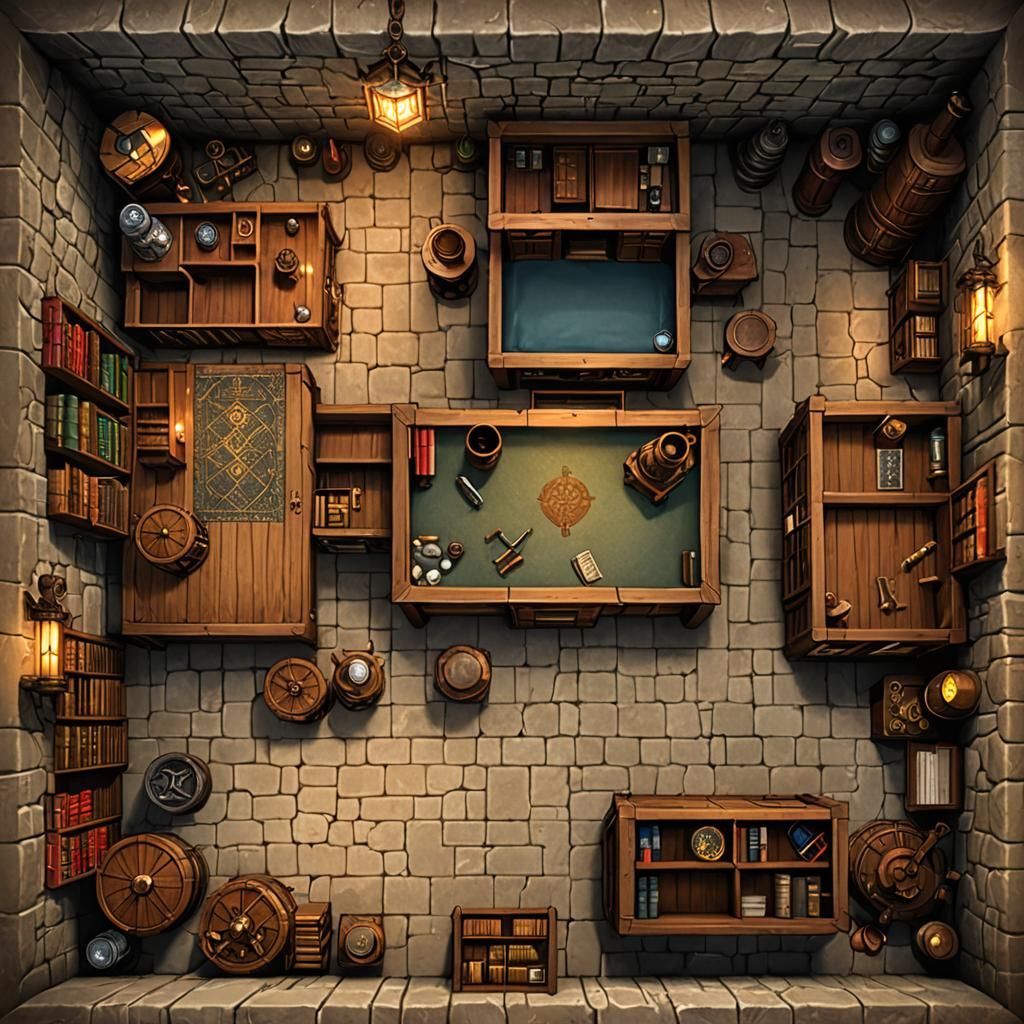 Medieval Doctor's Office RPG Battlemap