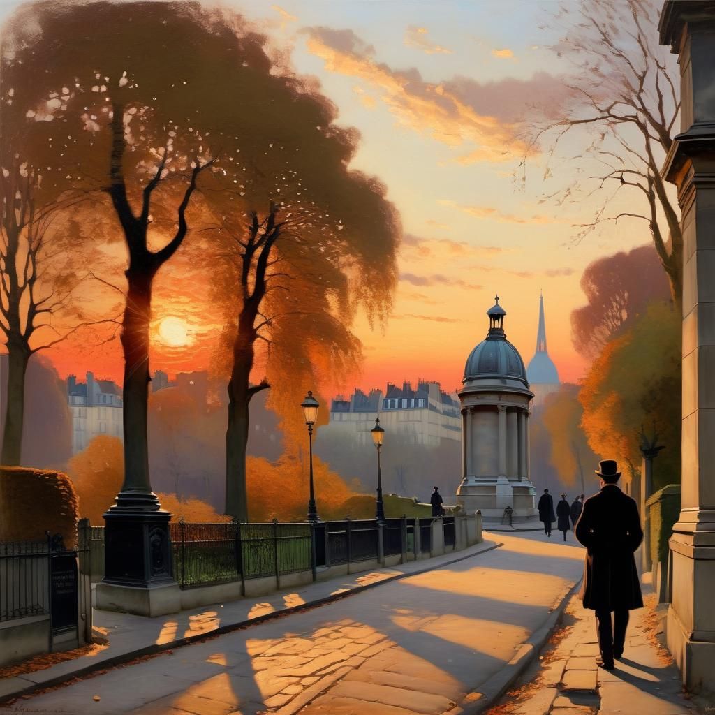 Pere Lachaise Belle Epoque Sunset Stroll