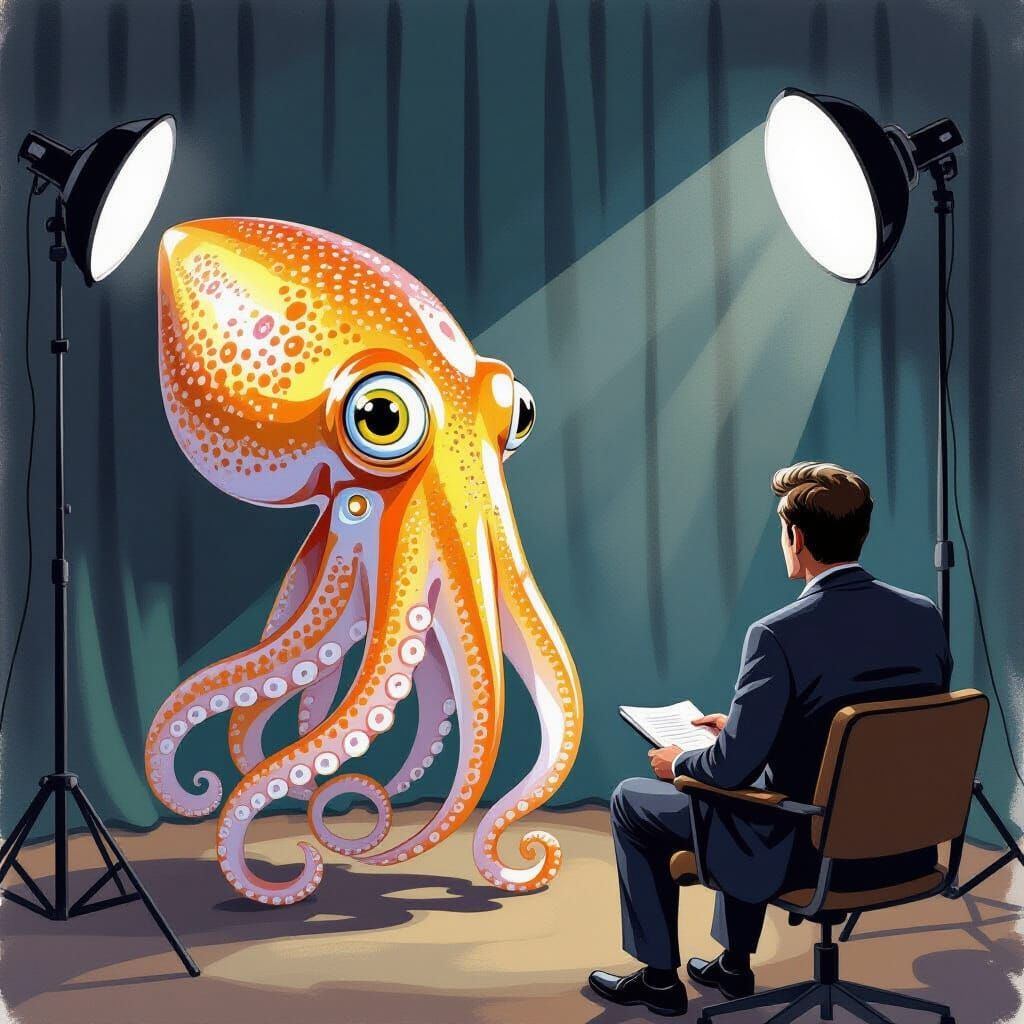Alien Squid Interviewed on PBS Studio Set