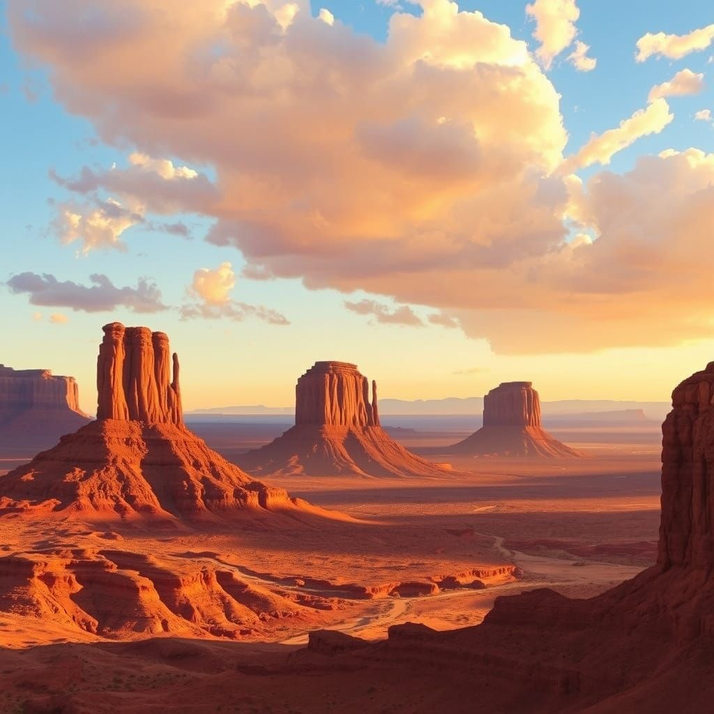 Monument Valley Landscape in the Style of Bierstadt