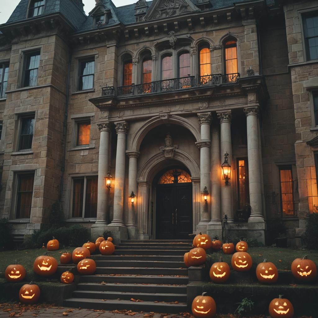 Gopher Celebrates Halloween in Spooky Mansion