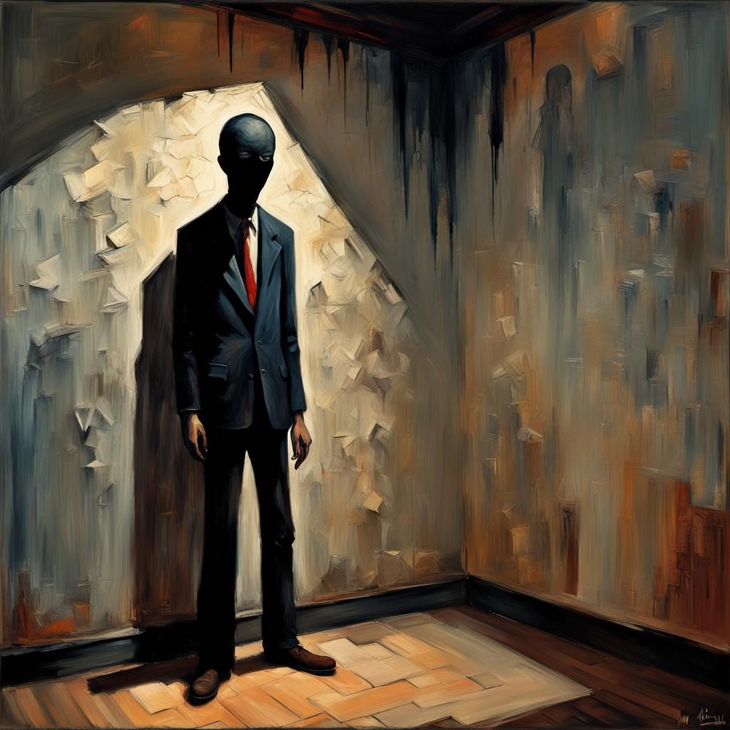 Grotesque Shadow Rockstar in Gothic Impressionist Style