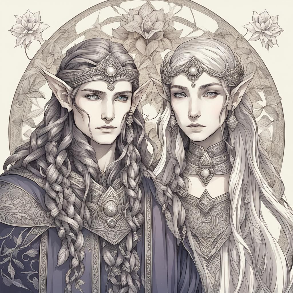 Elven God and Goddess of Magic and Beauty