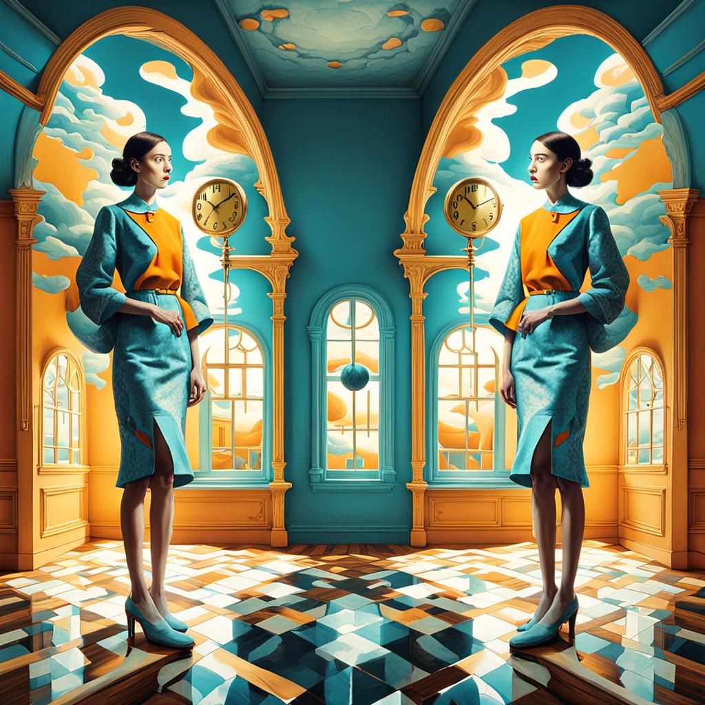 Surreal Parallel Worlds in Abstract Expressionism