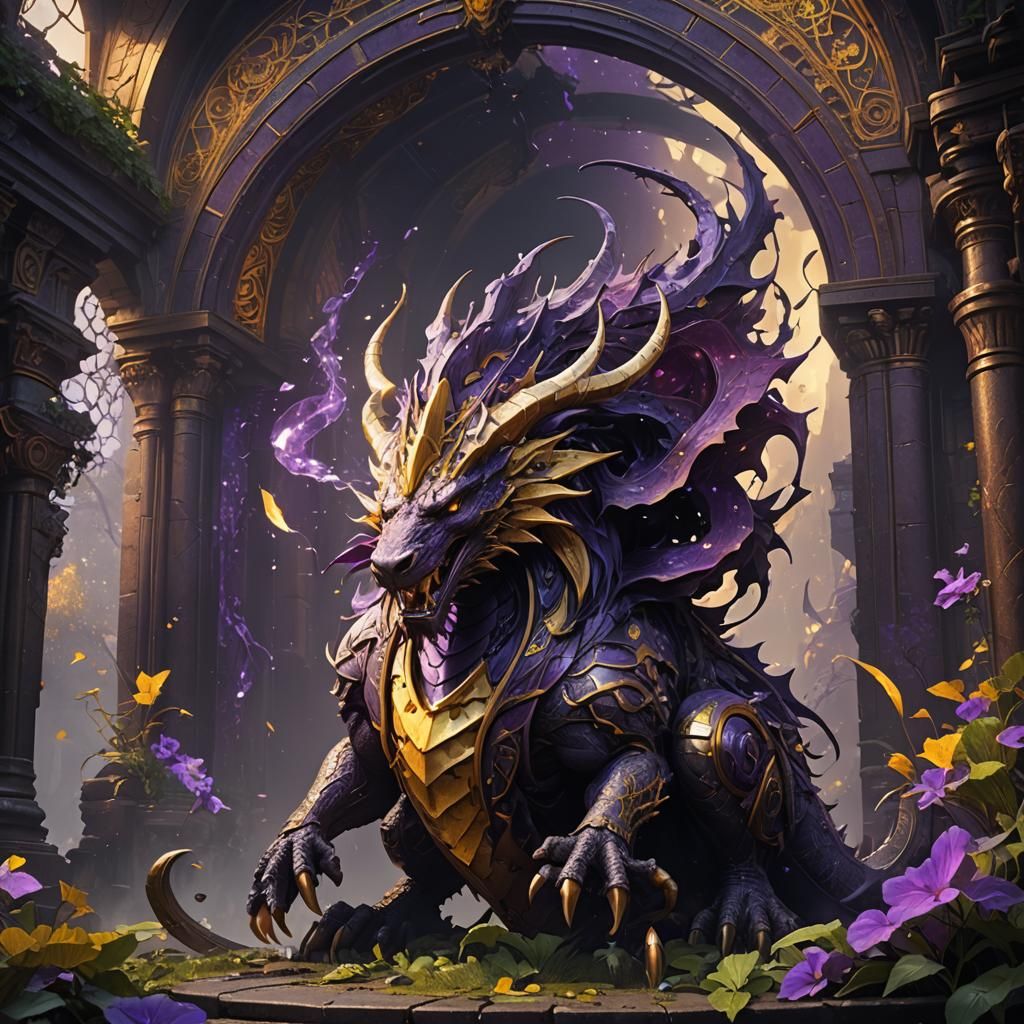 Fafnir: Dark Fantasy Concept Art in 8K Resolution