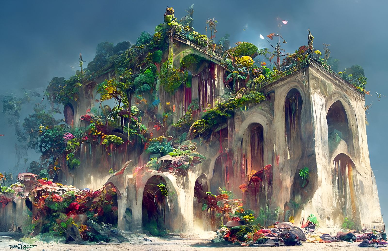 Menacing Jungle Illustration in Watercolour Style