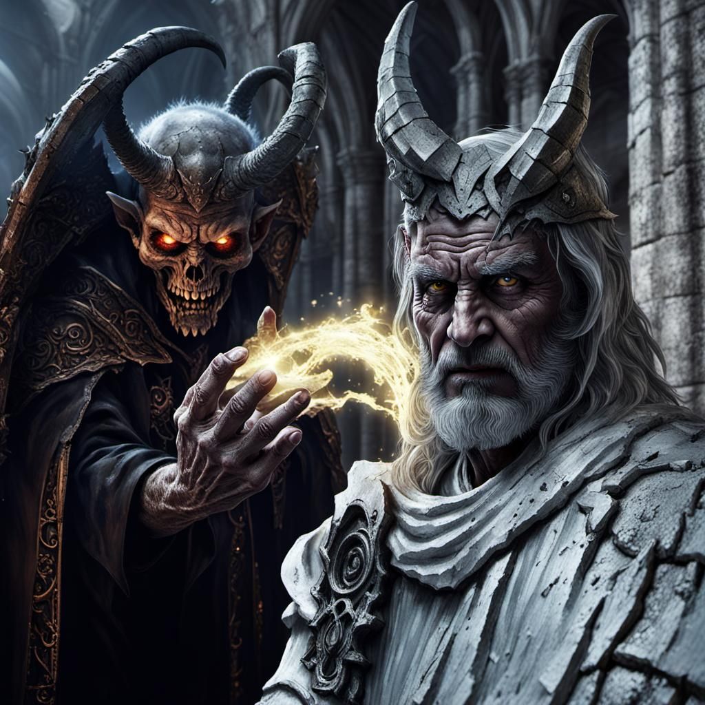 Malevolent Angel Descends as Demon Sorcerer