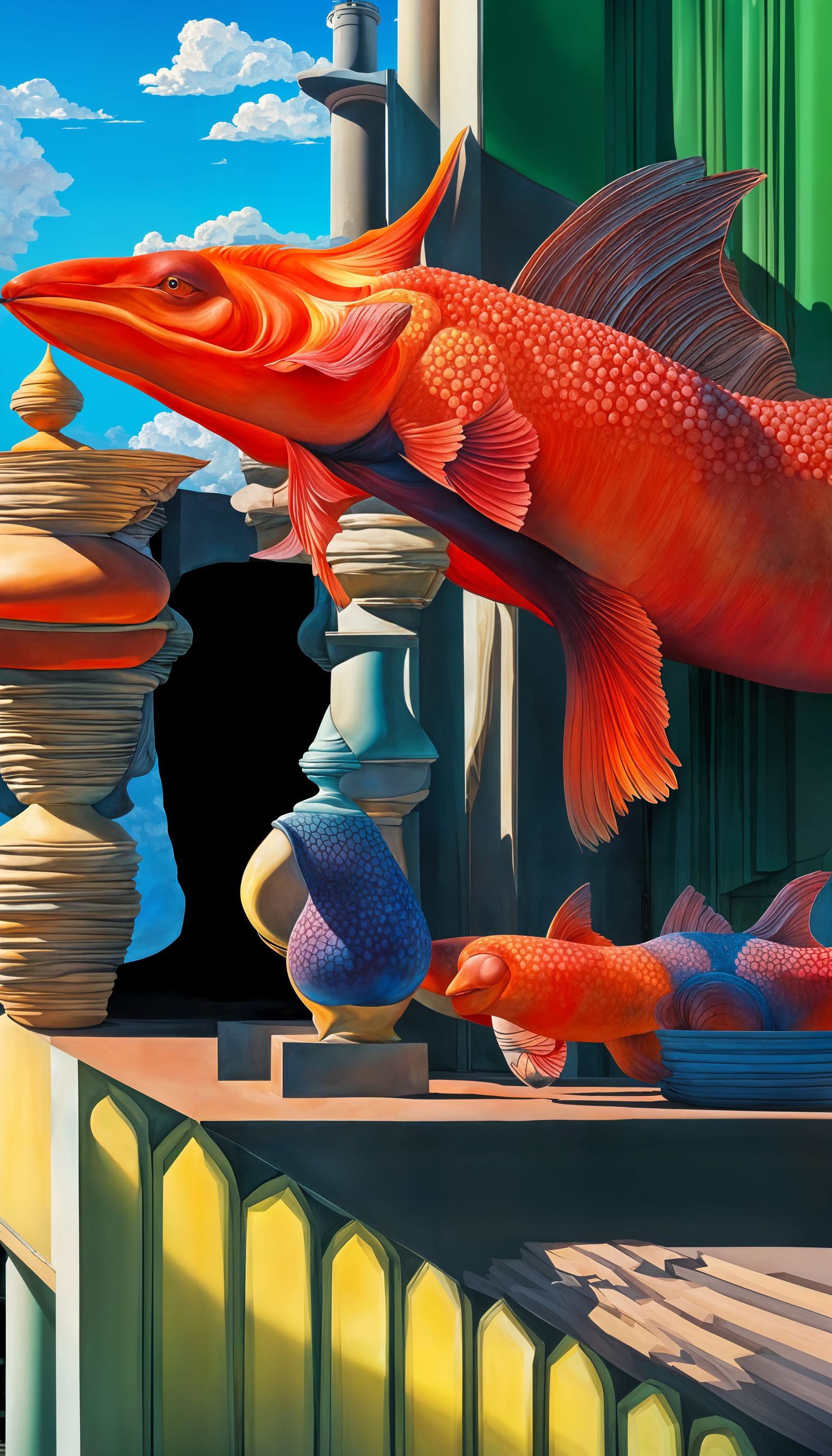 Lazy Large Airfish: Sunning itself...