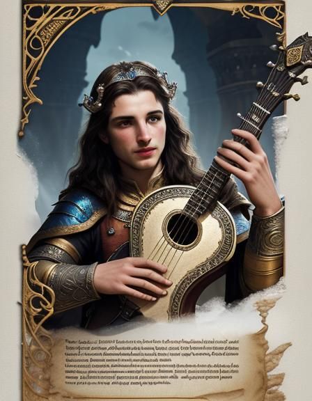 Epic Fantasy Bard: A Hyperdetailed Masterpiece