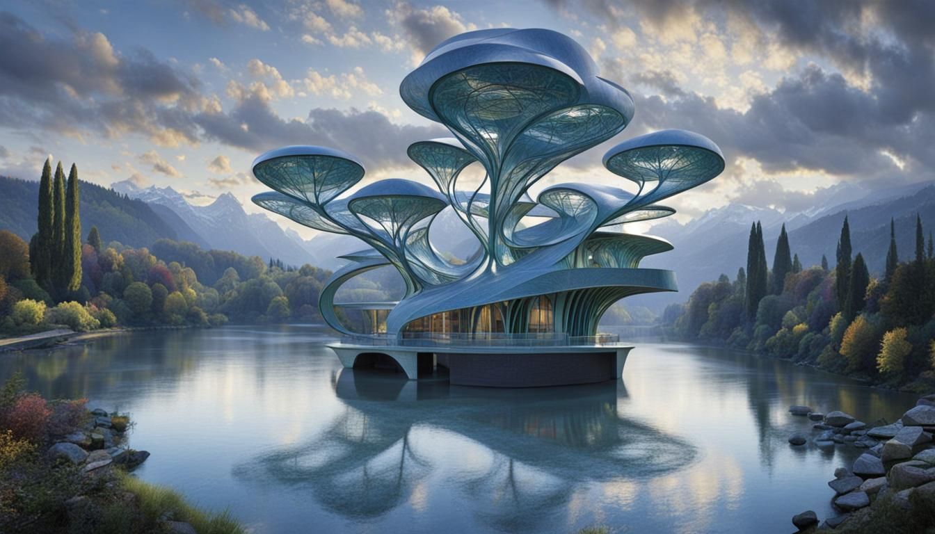 Sacred Geometry Home in Art Nouveau Style