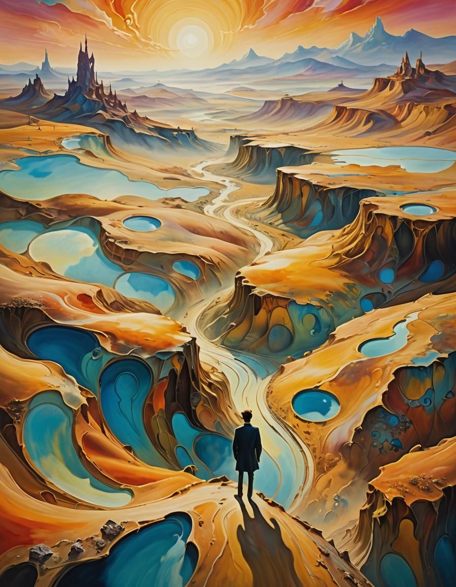 Surreal World: Dreamlike Landscape in Fauvist Style