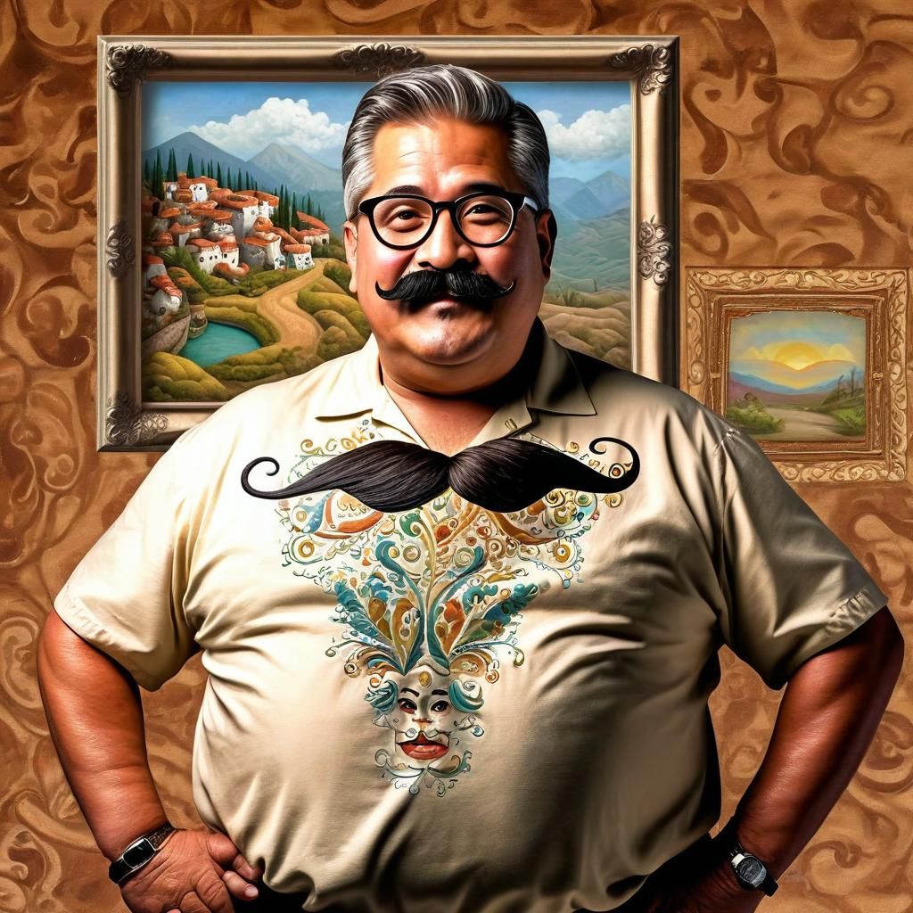 Man Painting Portrait of Beautiful Woman