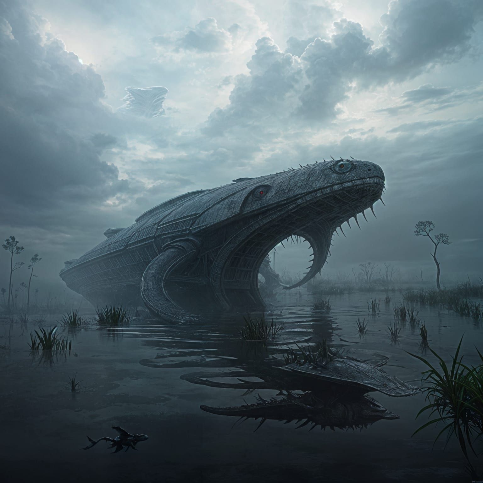 Draco Mothership Emerges from Everglades Swamp