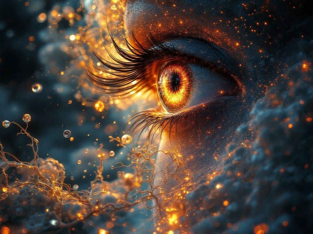 Yearning Alphabotanical Lifeform with Eye Clouds