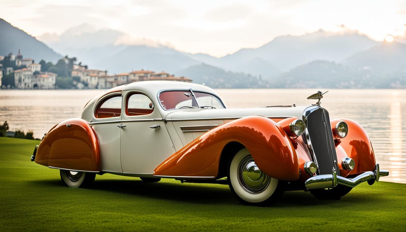 1939 Luxury Car in Art Deco Style