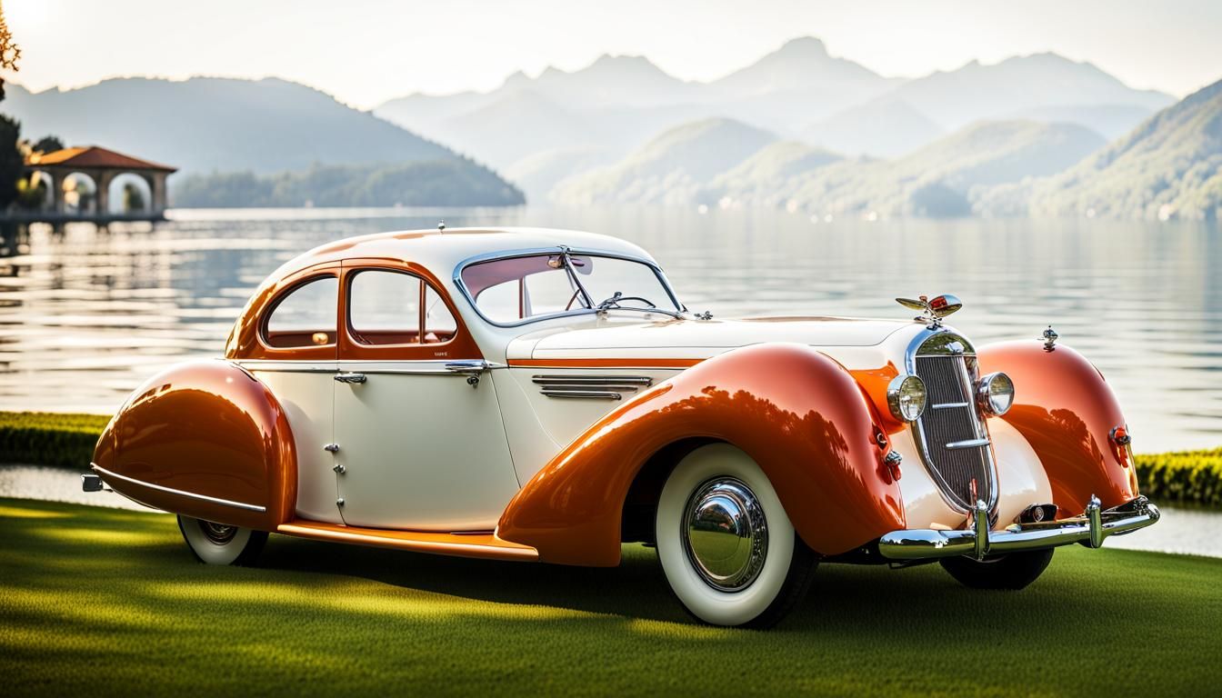 1939 Luxury Car in Art Deco Style