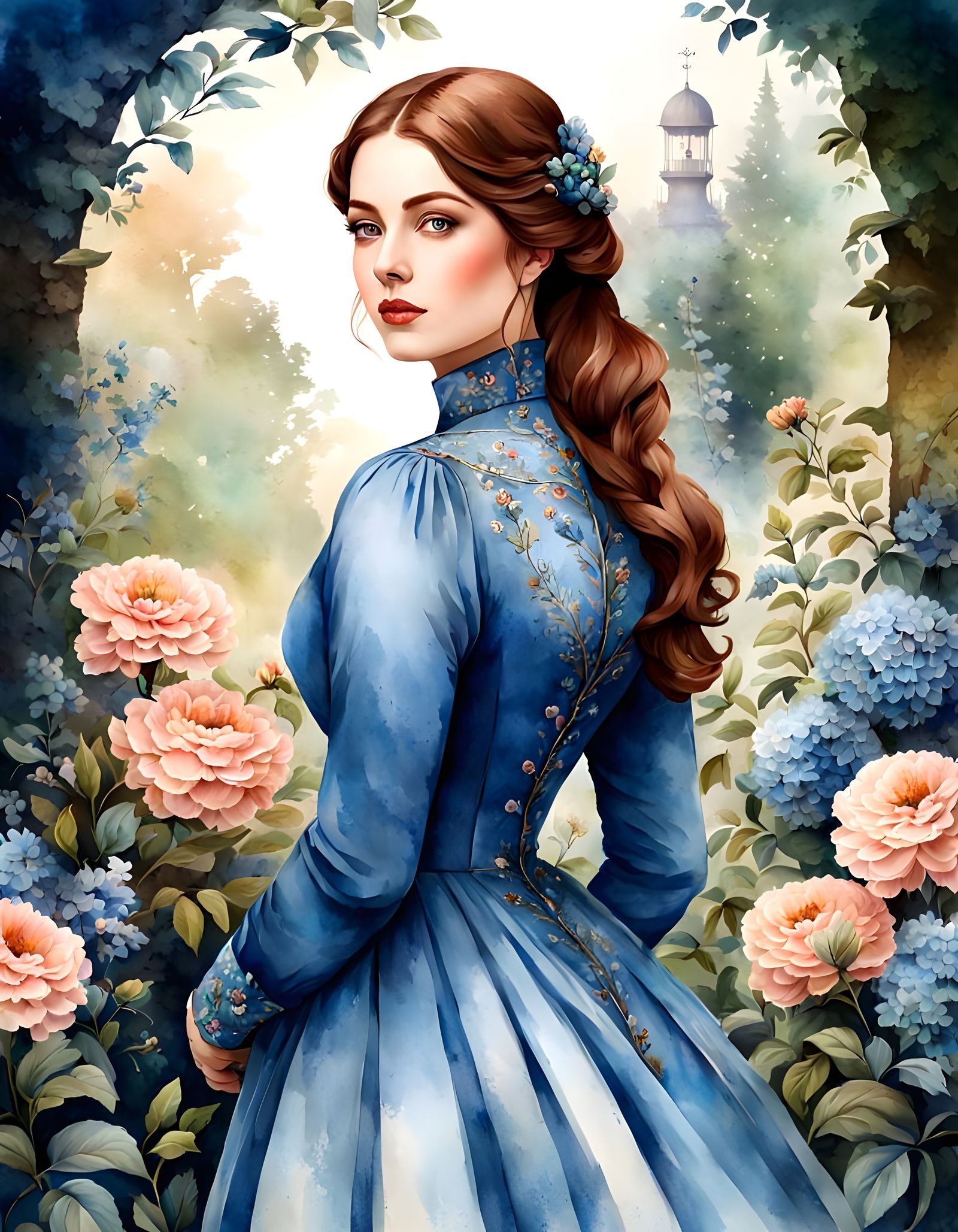 Victorian Beauty in Botanic Garden