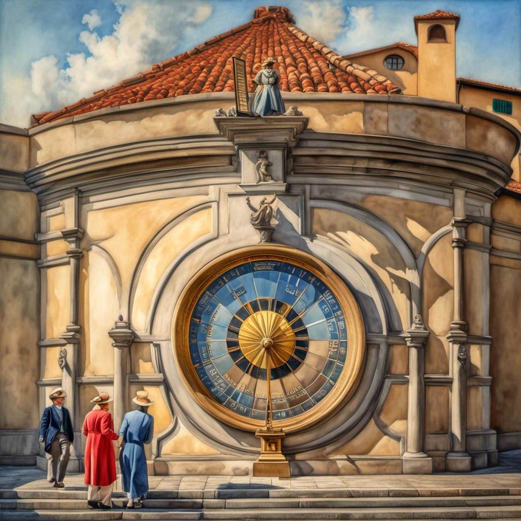 Sun calendar in Florence