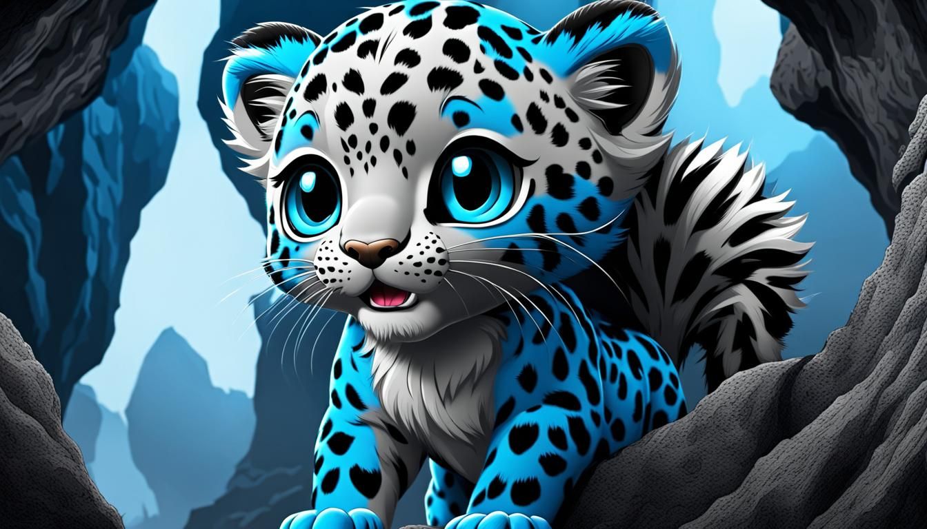 Selective Color Art - I Love Blue