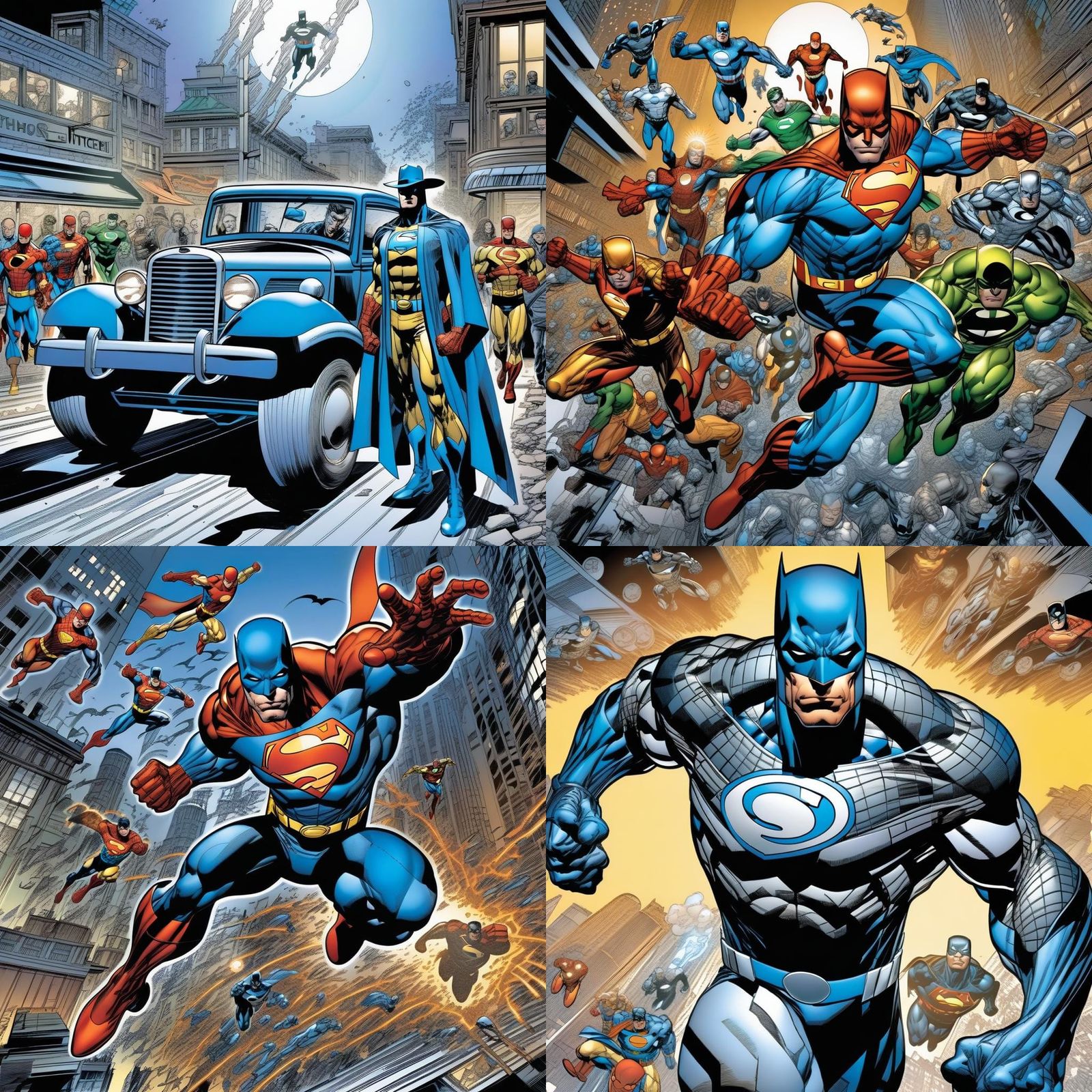Dynamic Comic Art in Bryan Hitch Style