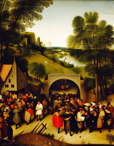 Tunnel Vision: Bruegel-esque Topsy-Turvy Scene