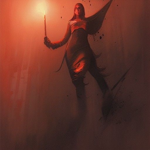 Sinister Vision of Hell in Fantasy Art Style