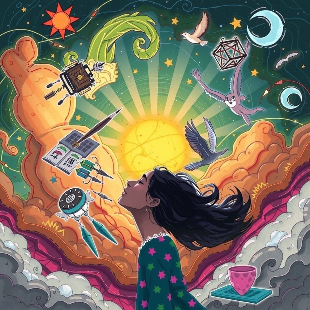 Dreamcatcher's Logo in Whimsical Fantasy Style