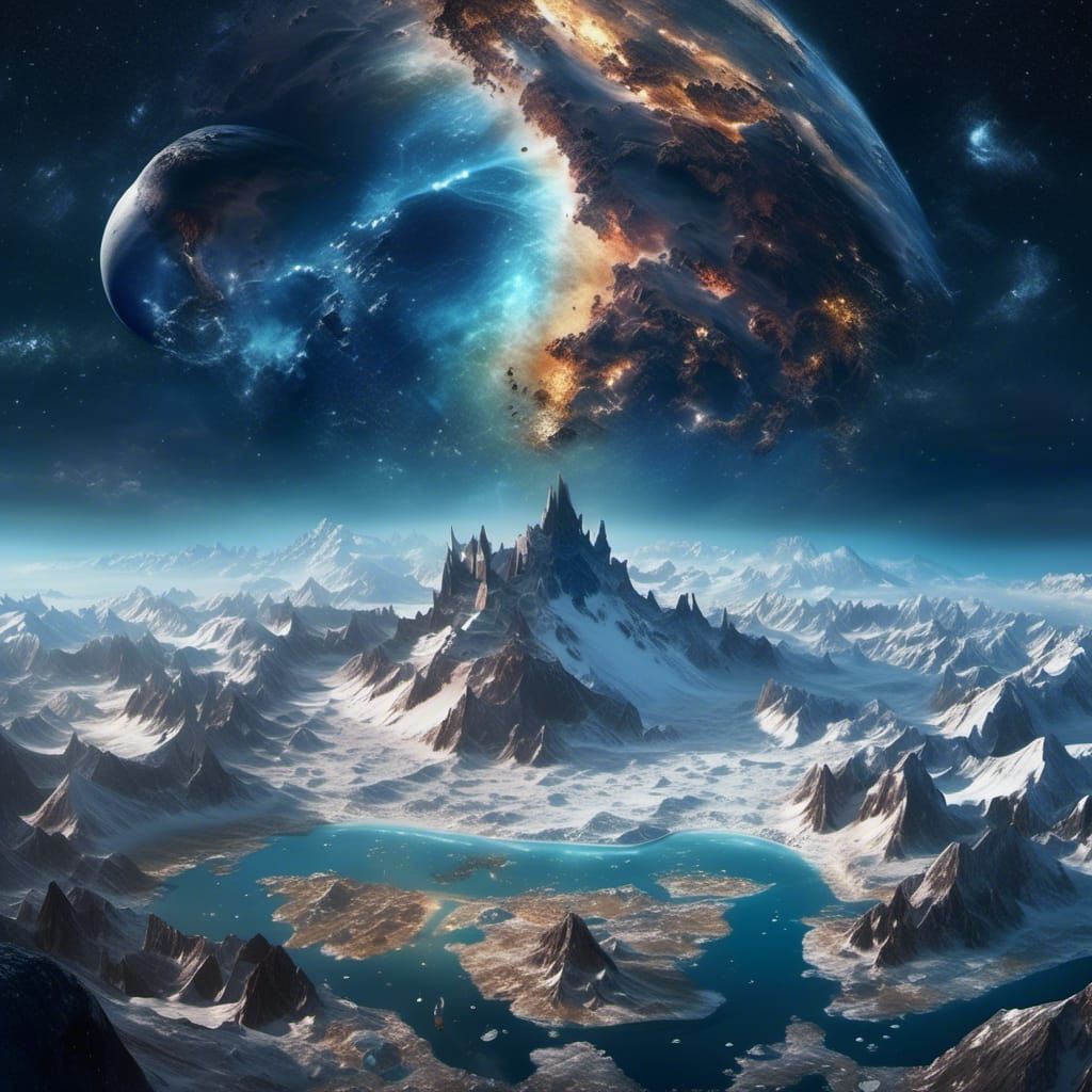 Antarctic Dragon Hatching from Earth Egg