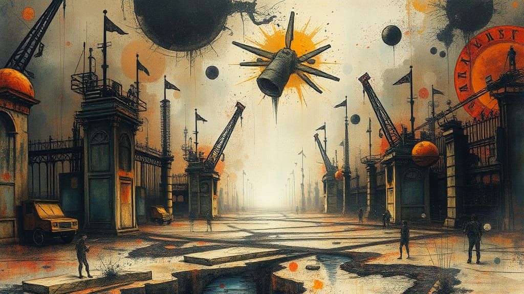 Surreal Dreamscape: Empty Void in a World of Extremism