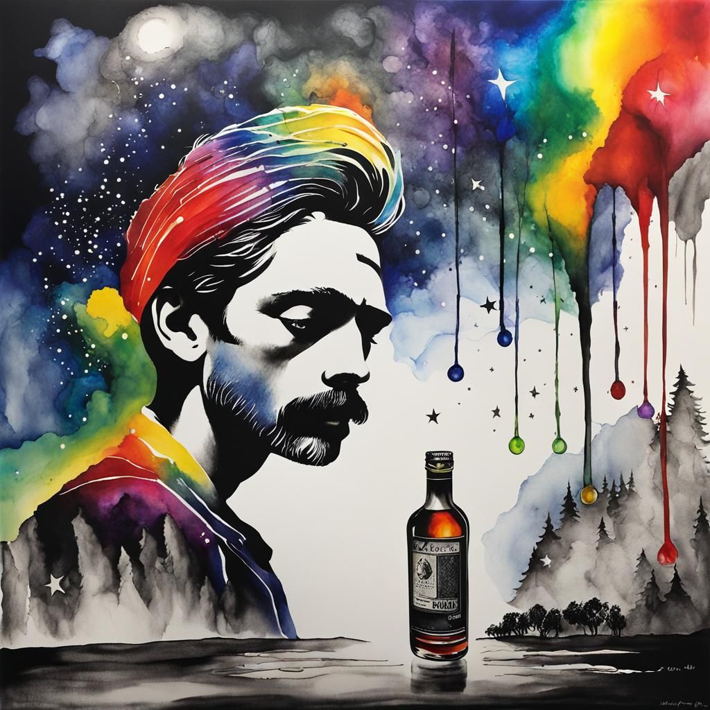 Luminous Fairy Child Soaring on Starry Night