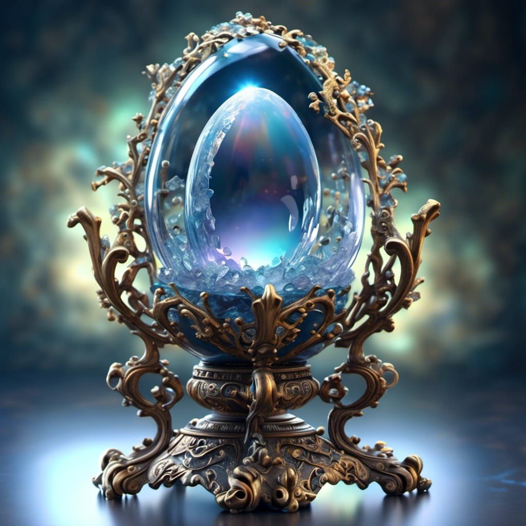 Luminescent Crystal Egg Reveals Creepy Eyeball