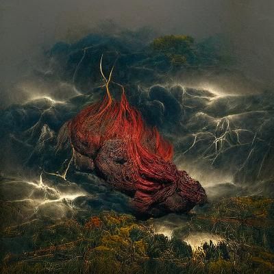 Sinister Fire and Flames in Photorealistic Horror Atlas