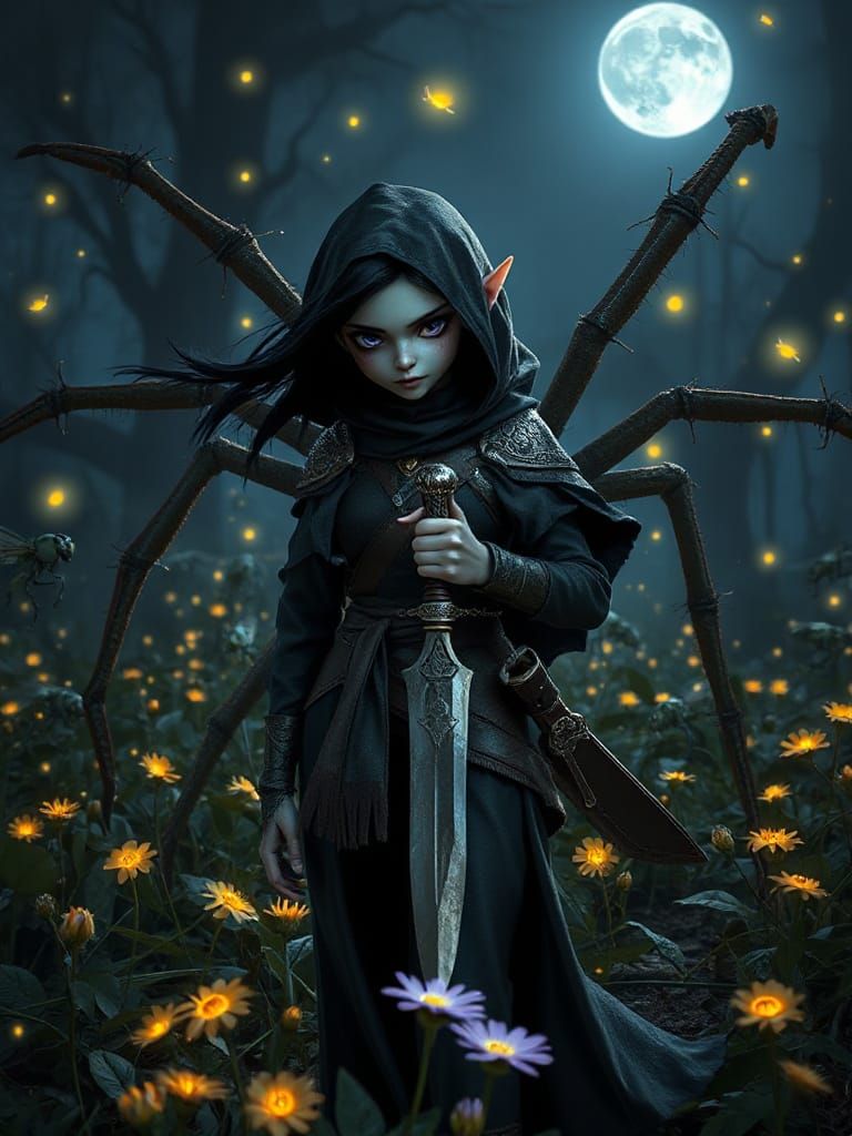 Pixar-Inspired Elf Protects Her Spider Companion in Enchante...