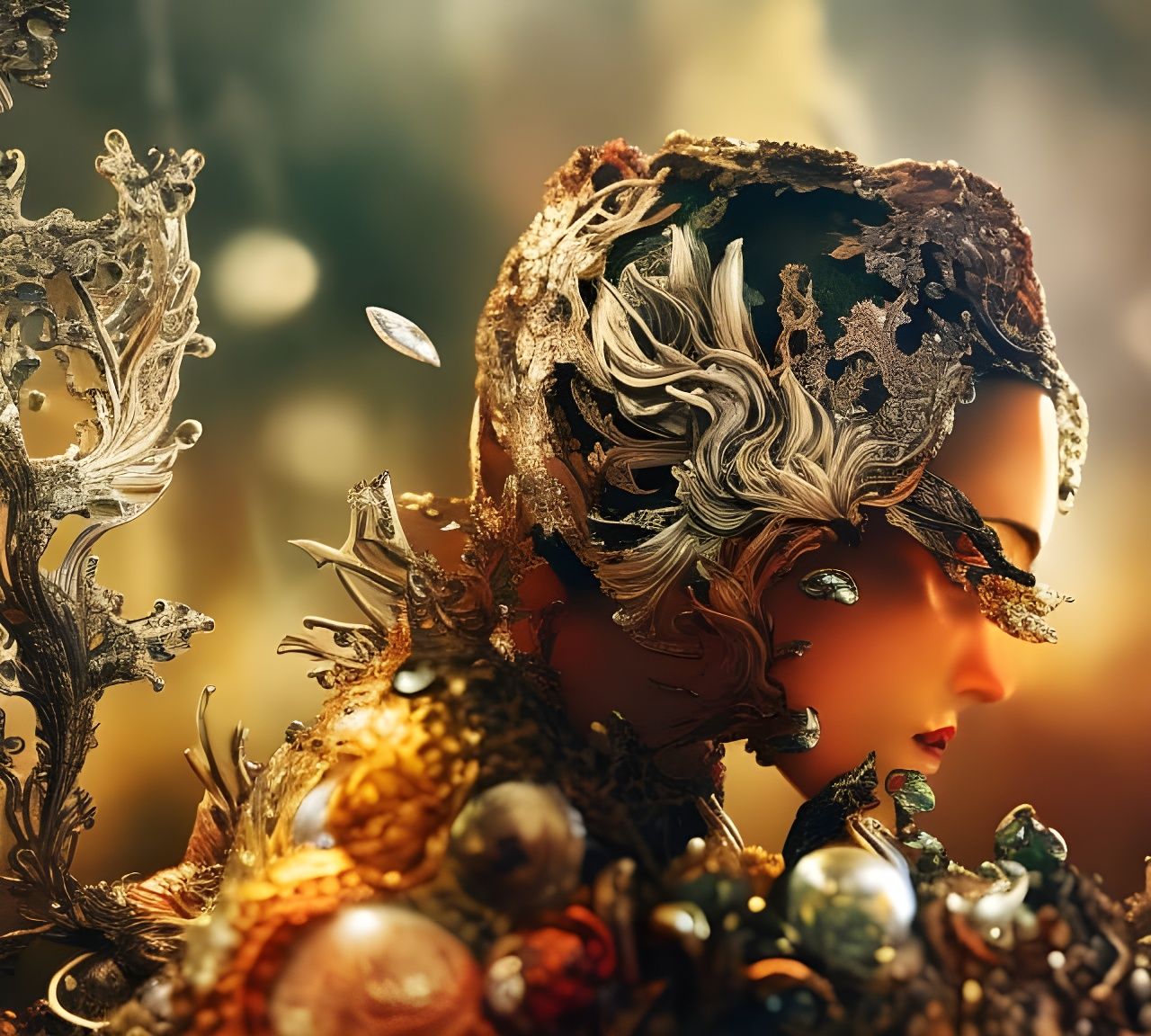 Heartbreak Encased in Amber: A Neosurrealist Portrait