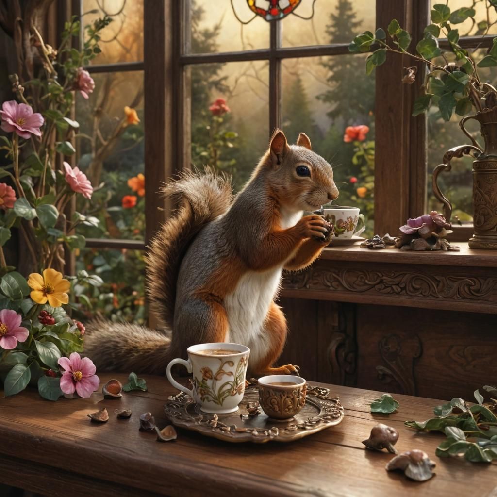 Squirrel's Coffee Break: Fantasy Concept Art