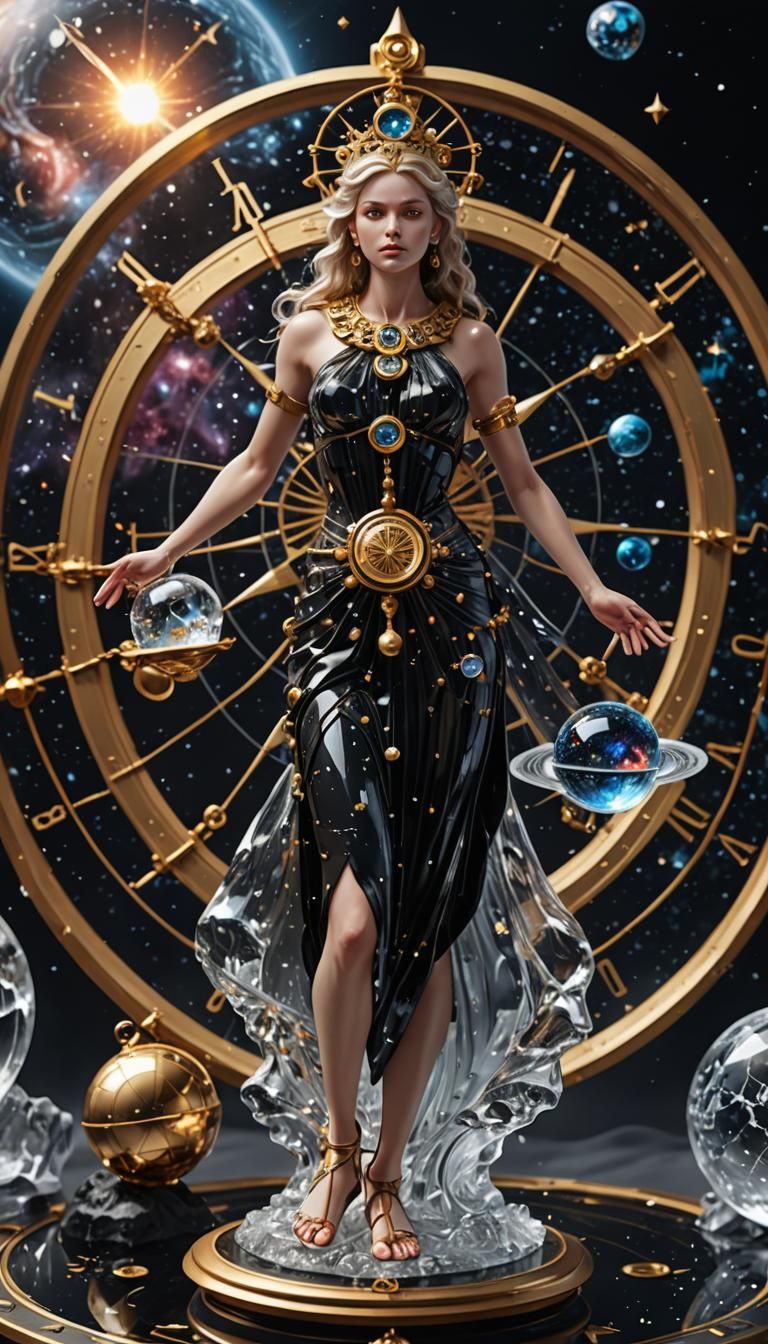 Goddess of the Solar System in Ultra-Realistic Detail