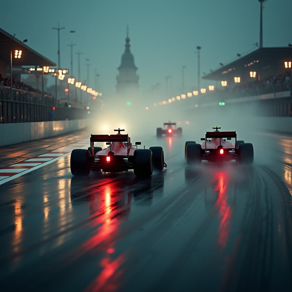 Formula 1 Russian Grand Prix: Cinematic Film Still