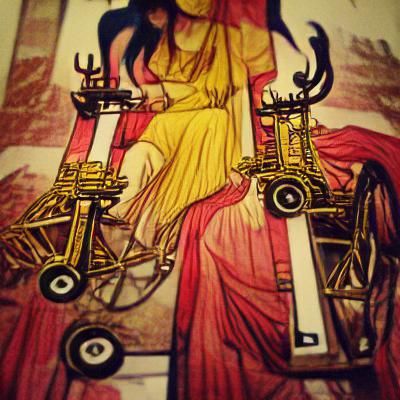 The Chariot Tarot Card Illustration