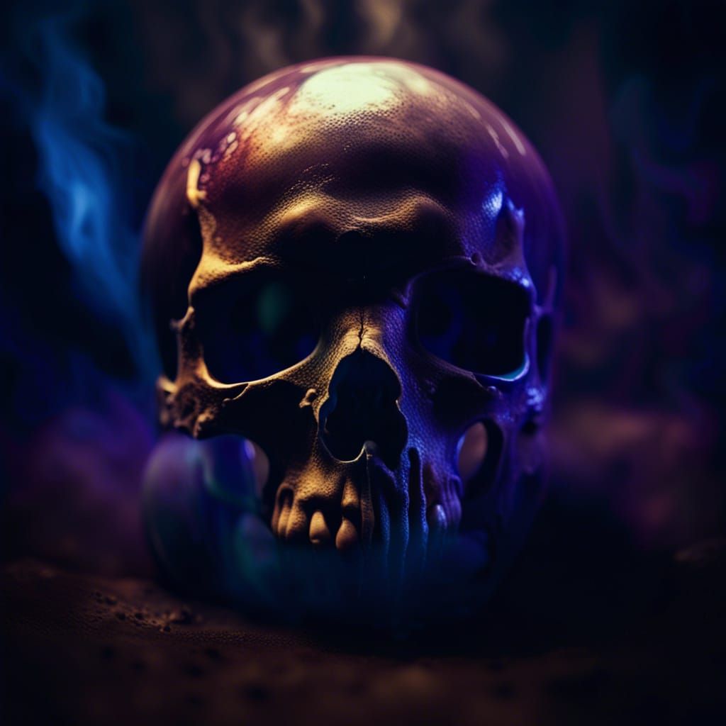 Spectacular Orb Emerges from Skull: Cinematic Still