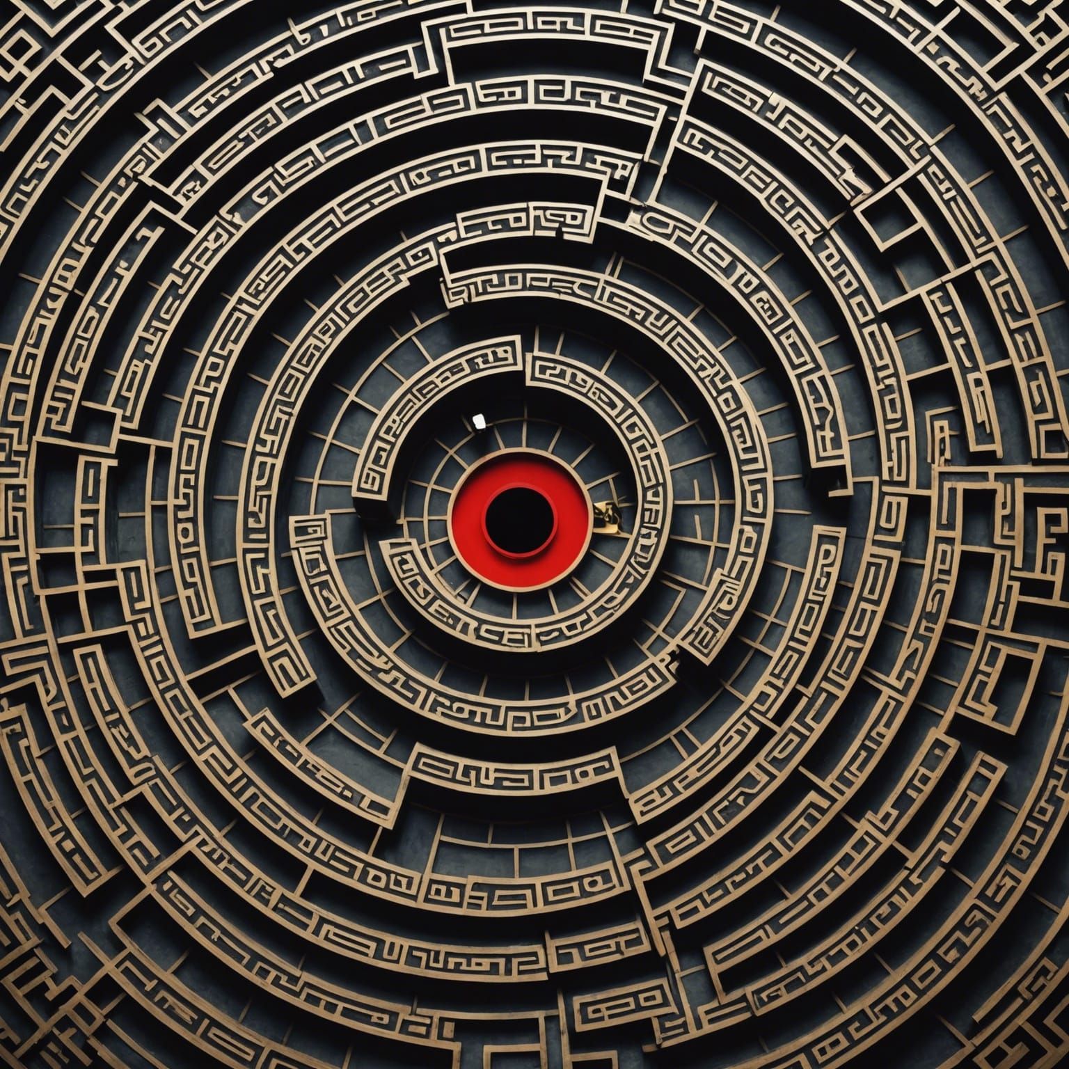 Ouroboros Maze: A Circular Labyrinth