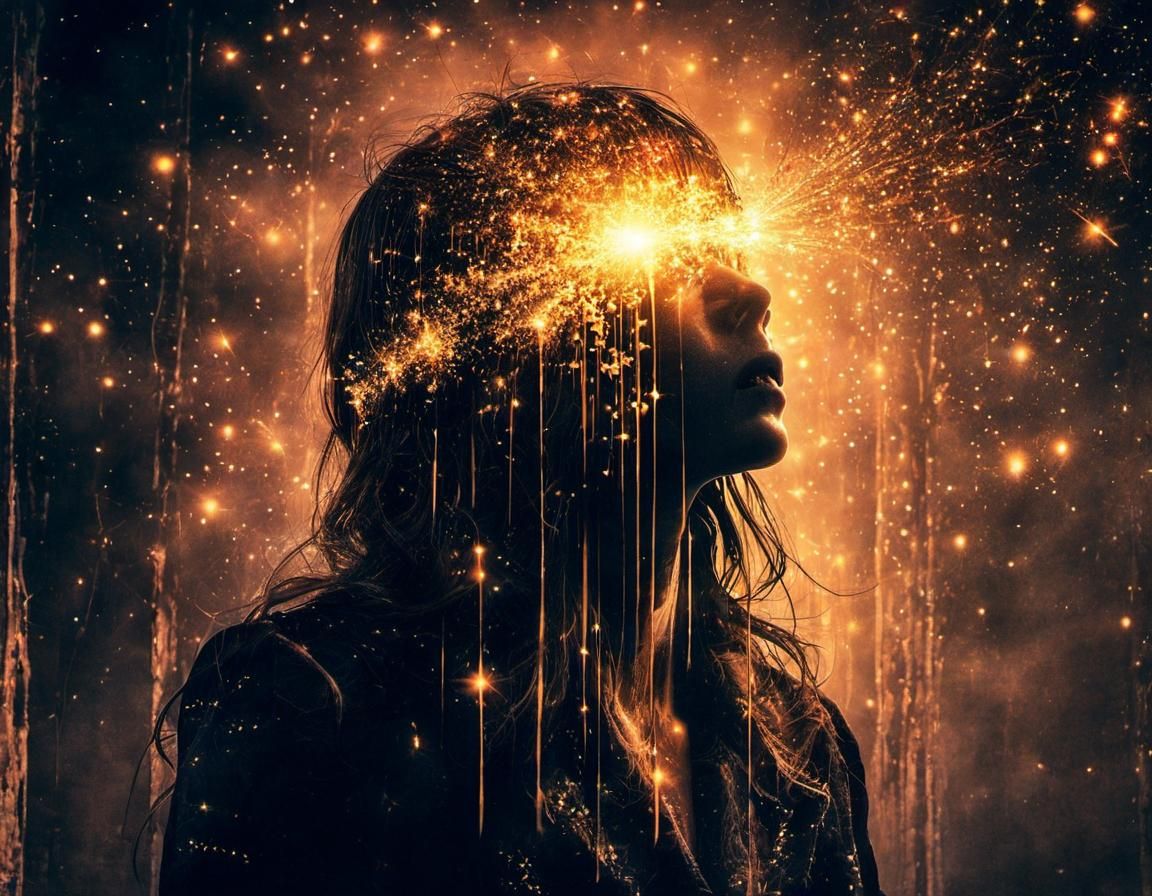 Silhouette Art: Blinded by Light in Anime Style