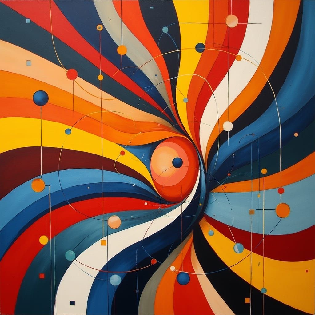 Vibrant Geometric Harmony in Motion