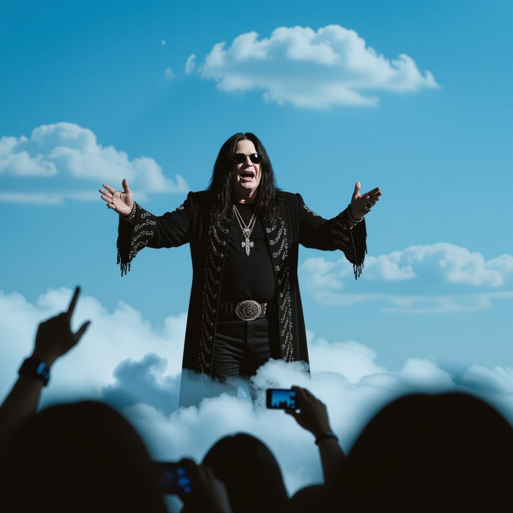 Rock Star Farewell Performance in the Sky