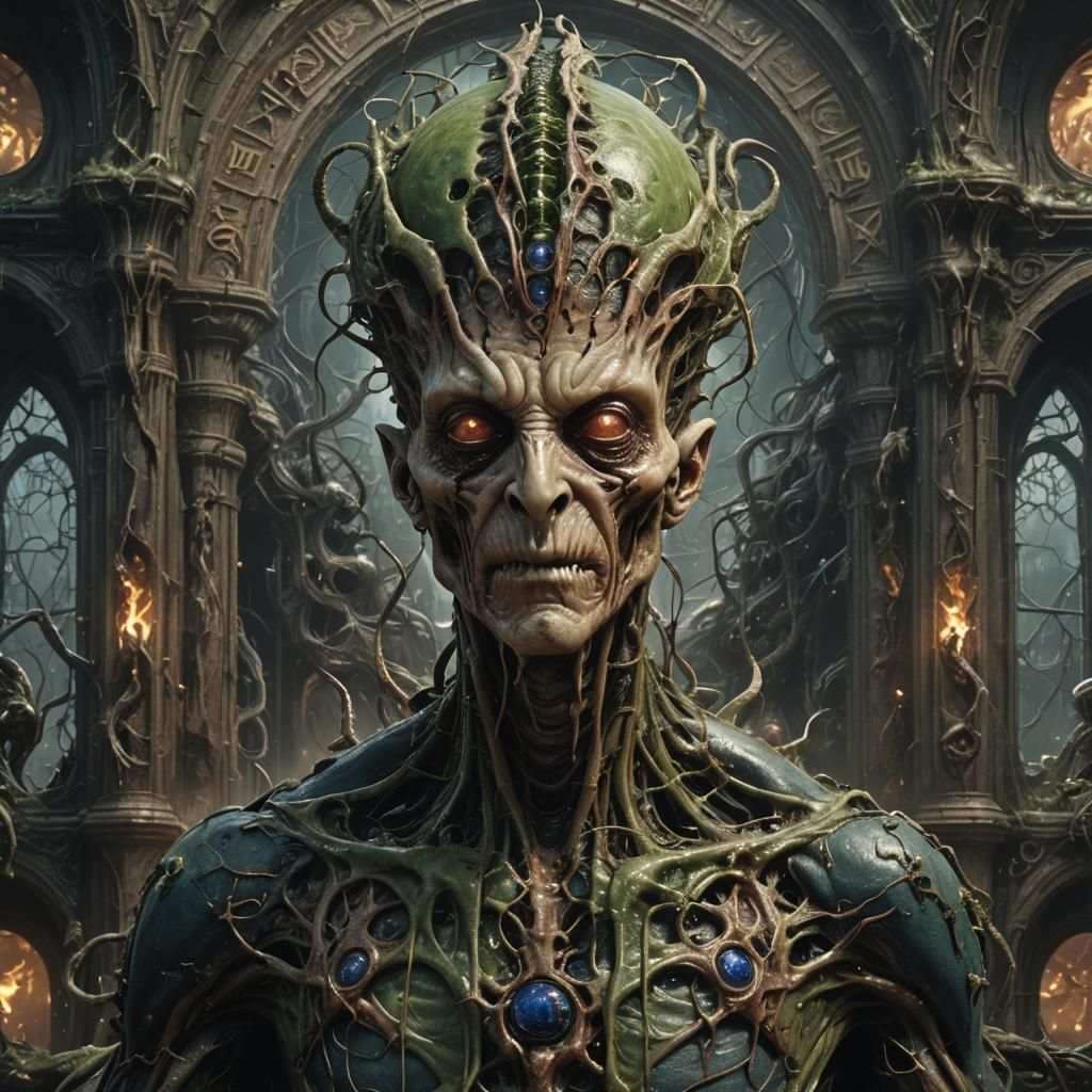 Alien Nightmare: Venomous Corruption in Dark Fantasy