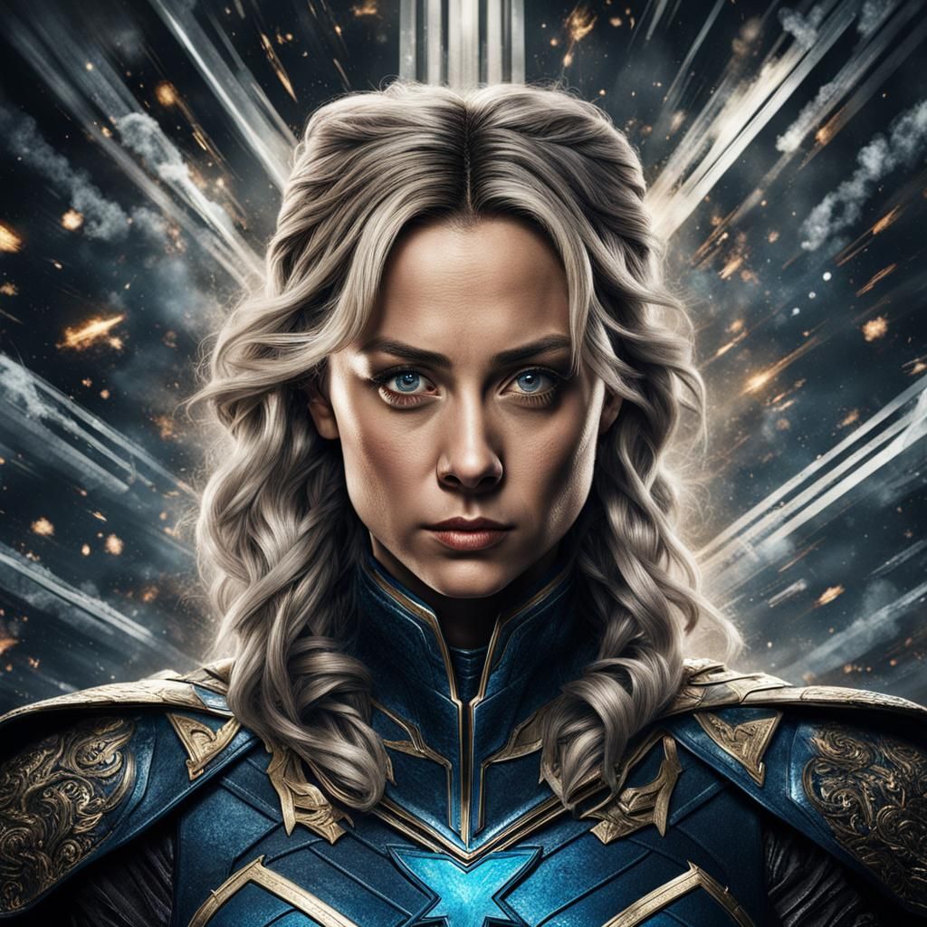 Hyperrealistic Wonder Woman Portrait with Cinematic Lighting