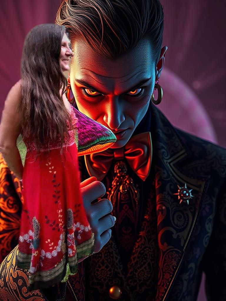 Intense Gaze: Mushroom Euphoria in High Fashion